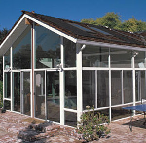 Solid Cathedral Roof Sun Room or Patio Room with Aluminum Frame