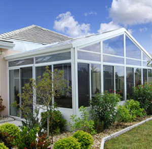 Glass Cathedral Roof Sunroom or Patio Room with Aluminum Frame