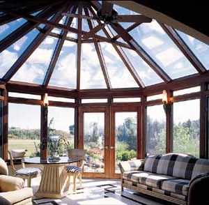 Victorian Conservatory with Wood Interior
