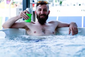 hot tub outdoors