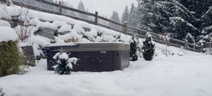 Snowy Hot Tub