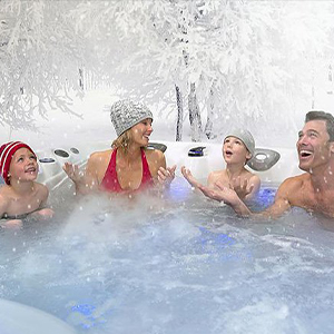 Hot Tub Winter Survival Guide Family Image